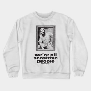 we're all sensitive people - marvin gaye framed vintage Crewneck Sweatshirt